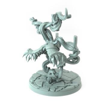 Bell Mimic 3D-printed fantasy monster miniature with tentacles and jaws tabletop gaming