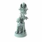 Archbishop Belphegor Cleanser B 3D-printed cleric with swirling flames and chain religious dark magic user