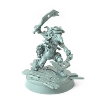 Bomber Pose B Twin Cleaver Chaos goblin fighter dual wielding cleavers 3D printed miniature