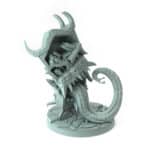 Book Shelf Mimic 3D-printed bookshelf monster miniature with tongue and teeth tabletop gaming