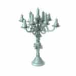 Gothic candle holder with nine candles 3D-printed model Church of Wrath theme