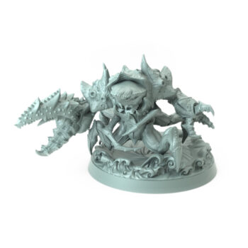 High-detail 3D-printed model of Crustaceans Assault C perfect for challenging underwater adventures.