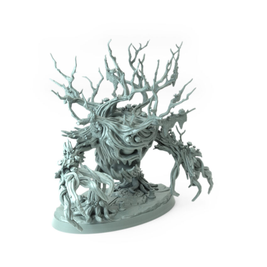 Darkbranch 3D-printed twisted tree creature for dark fantasy and Halloween-themed tabletop RPGs