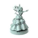 vampire queen miniature female vampire sorceress 3d printed tabletop figure gothic undead