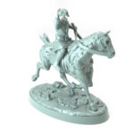 Dullahan Headless Riders A 3D-printed headless rider and spectral horse for dark fantasy and Halloween-themed tabletop RPGs