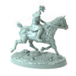 Dullahan Headless Riders A 3D-printed headless rider and spectral horse for dark fantasy and Halloween-themed tabletop RPGs