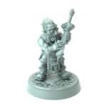 Dwarven Blacksmith Stannor 3D printed dwarf blacksmith polishing two-handed sword