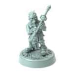 Dwarven Blacksmith Stannor 3D printed dwarf blacksmith polishing two-handed sword