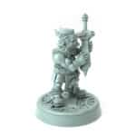 Dwarven Blacksmith Stannor 3D printed dwarf blacksmith polishing two-handed sword