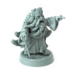 Dwarven King Durnar Goldheart 3D printed dwarf king miniature with crown and staff