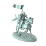 3D-printed city guard figure wielding a lance for RPGs and wargames