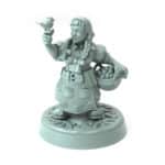 Farmer Dubrama 3D printed dwarf female with basket of eggs and bird