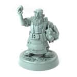 Farmer Dwokhud 3D printed dwarf male with egg and chicken