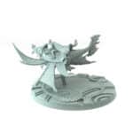 3D-printed flying character from Aethernals theme with detailed wings and arcane design