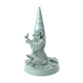 Garden Gnome 3D-printed whimsical gnome figure with tall hat and beard tabletop decor