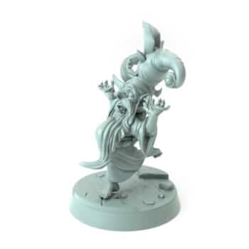 Garden Gnome Mimic 3D-printed whimsical gnome with tentacles and twisted grin tabletop RPG