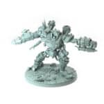 Goblin Meka Pose A Grinning Head goblin fighter meka suit 3D printed miniature