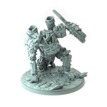 Goblin Meka Pose C Sneer Head goblin fighter meka suit 3D printed miniature