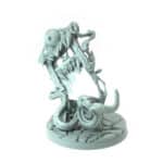 Guillotine Mimic 3D-printed guillotine monster with tentacles and jagged teeth tabletop gaming