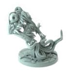 Guillotine Mimic 3D-printed guillotine monster with tentacles and jagged teeth tabletop gaming