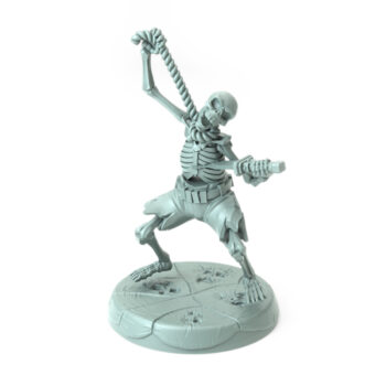 Hangedman Skeleton 3D-printed skeletal figure with a noose perfect for haunted and Halloween-themed tabletop RPGs