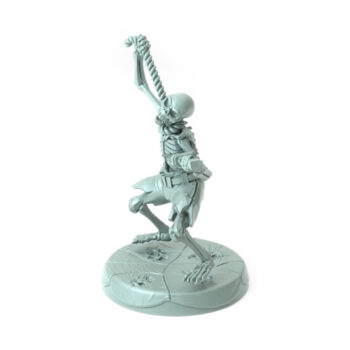 Hangedman Skeleton 3D-printed skeletal figure with a noose perfect for haunted and Halloween-themed tabletop RPGs