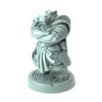 3D-printed warrior with war hammer for tabletop RPGs and wargames