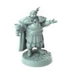 Nobleman miniature gesturing with one hand and holding a goblet 3D printed for tabletop role-playing