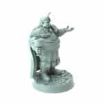 Nobleman miniature gesturing with one hand and holding a goblet 3D printed for tabletop role-playing