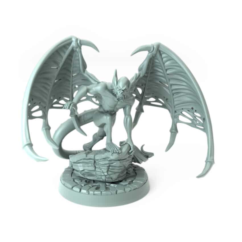 vampire bat creature 3D printed gothic vampire beast horror figure