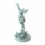 Maniac Pose C Sawblade Surfer goblin fantasy 3D printed miniature for tabletop games