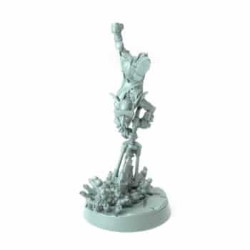 Maniac Pose C Sawblade Surfer goblin fantasy 3D printed miniature for tabletop games