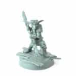 Maniac Pose D Twin Blades goblin fantasy 3D printed miniature for tabletop games