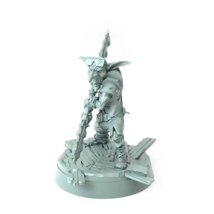 Maniac Pose D Twin Blades goblin fantasy 3D printed miniature for tabletop games