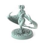 vampire warrior female 3D printed winged gothic predator horror figure