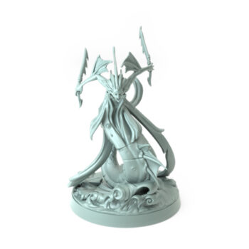 High-detail 3D-printed model of Merkyes Siren Scouts A featuring a dual-bladed siren scout with flowing details.