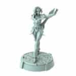 vampire warrior female 3D printed gothic sword fighter horror figure