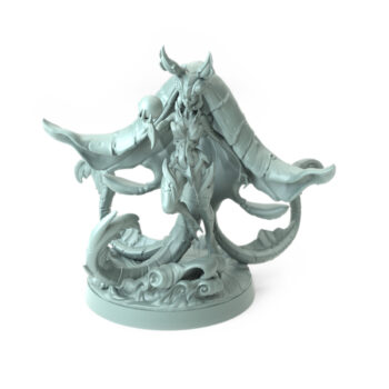 High-detail 3D-printed model of Oracle Bearers A featuring a mystical sea oracle with a glowing orb.