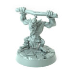 3D printed Orc Gretchins A fierce orc warrior with wooden club fantasy tabletop miniature