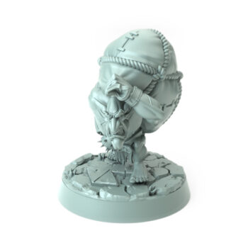 3D printed Orc Gretchins B sneaky orc with large sack fantasy RPG miniature