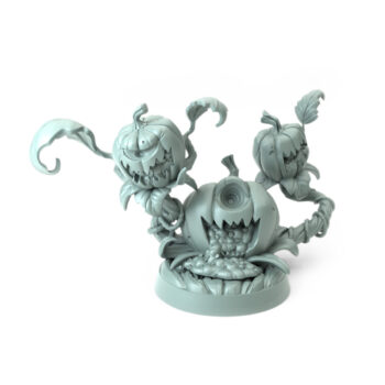 Pumpkin Feast 3D-printed animated pumpkin trio for Halloween and dark fantasy tabletop RPGs