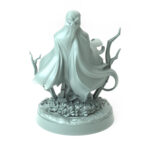 Specter Manifesting 3D-printed ghostly figure for dark fantasy and Halloween-themed tabletop RPGs