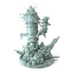 Splatter Rocketeer goblin fantasy 3D printed miniature for tabletop games