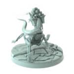 Tombstone Mimic 3D-printed tombstone monster with skeletal limbs and teeth tabletop gaming