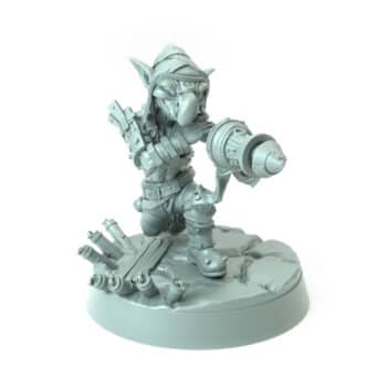 Tosser A Cannon Gaze goblin fantasy 3D printed miniature for tabletop games