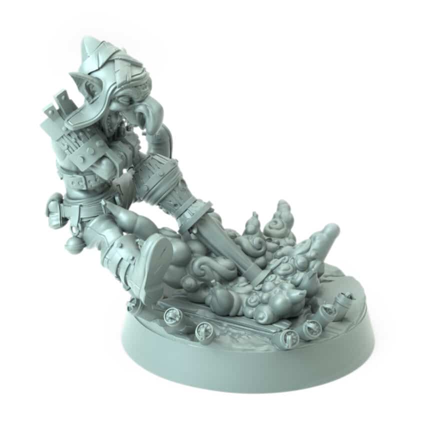 Tosser B Blast Frenzy goblin fantasy 3D printed miniature for tabletop games