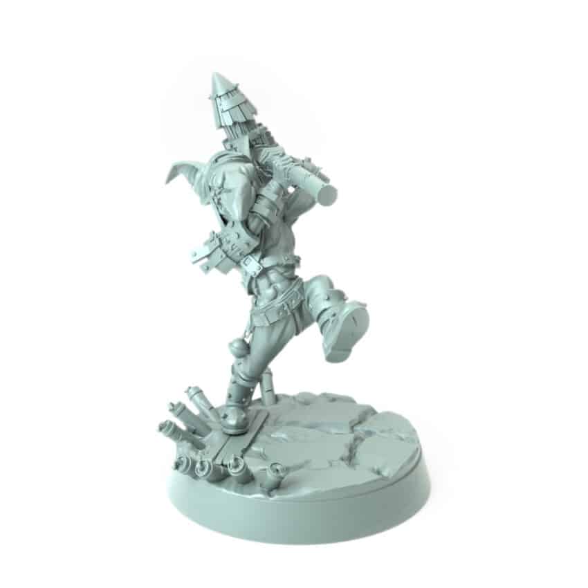 Tosser C Maul Swinga A goblin fantasy 3D printed miniature for tabletop games