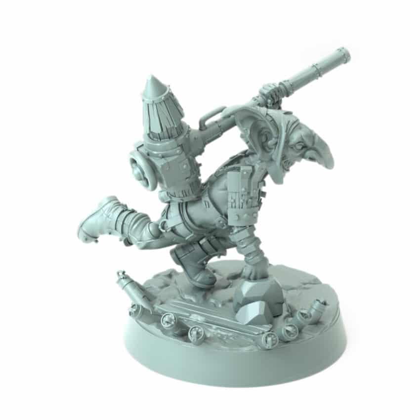 Tosser D Maul Swinga B goblin fantasy 3D printed miniature for tabletop games