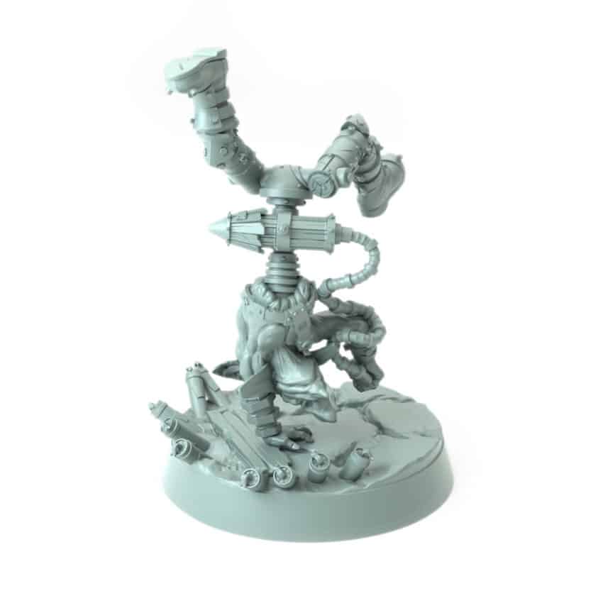 Tosser F Rocket-Body Handstand goblin fantasy 3D printed miniature for tabletop games