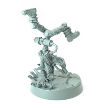 Tosser F Rocket-Body Handstand goblin fantasy 3D printed miniature for tabletop games